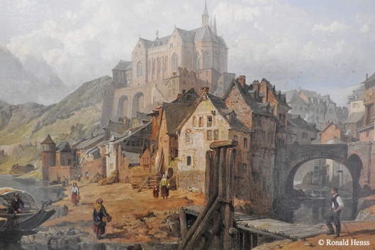 Kunst Saarlandmuseum Alte Sammlung. George Clarkson Stanfield: Ansicht von Saarburg, um 1850